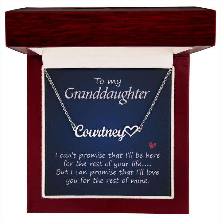 Personalized Name Necklace for Granddaughter