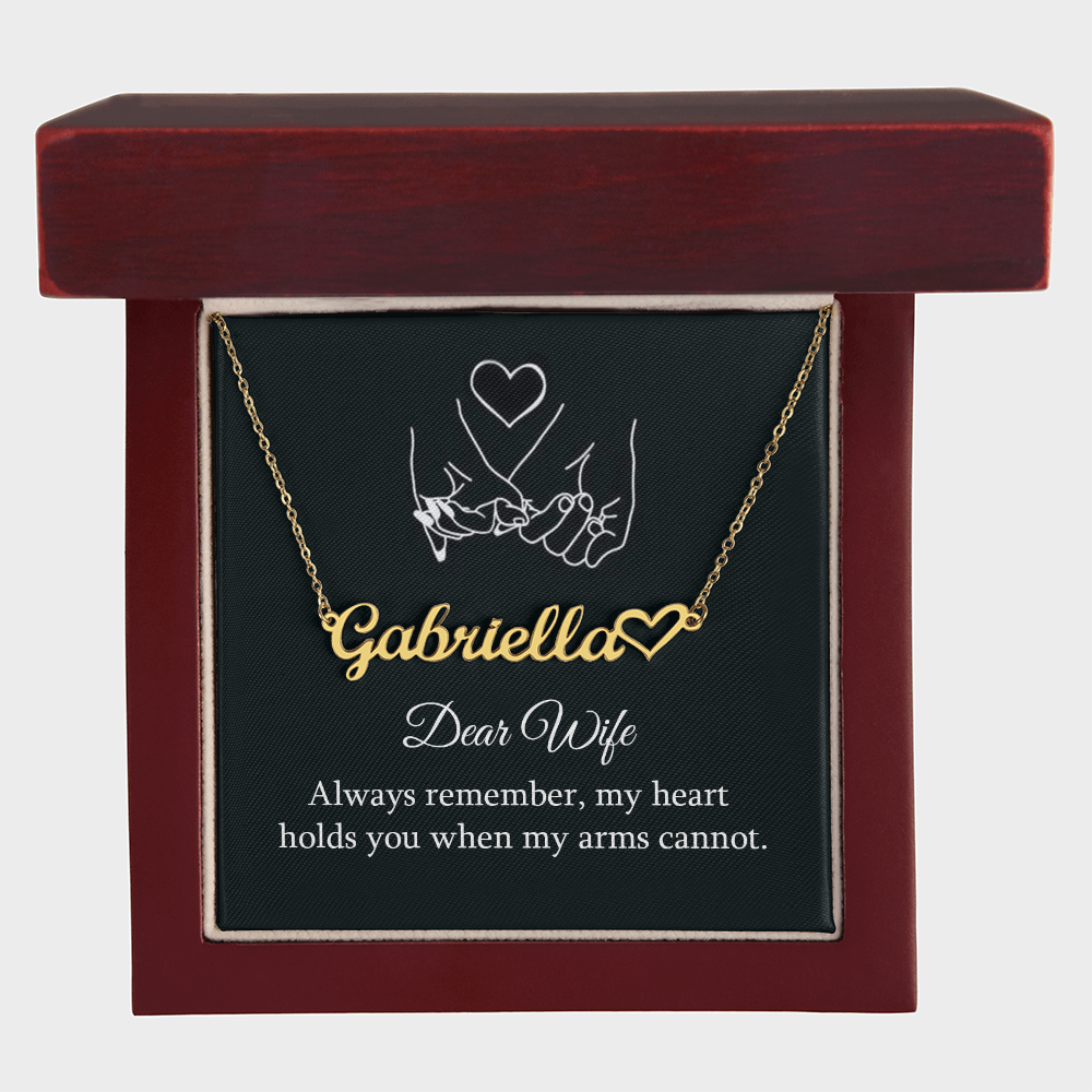 Custom Name Necklace for Wife – Elegant Gift with Personalized Touch