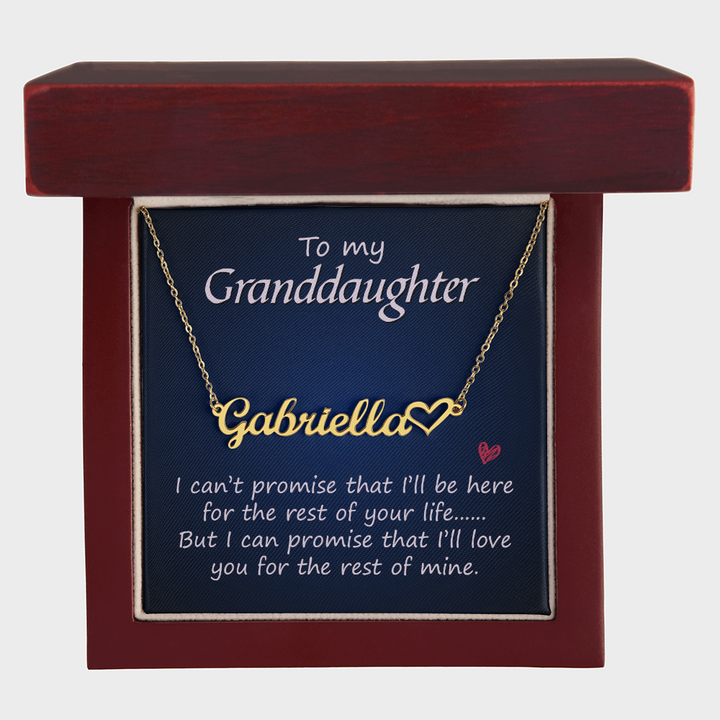 Personalized Name Necklace for Granddaughter