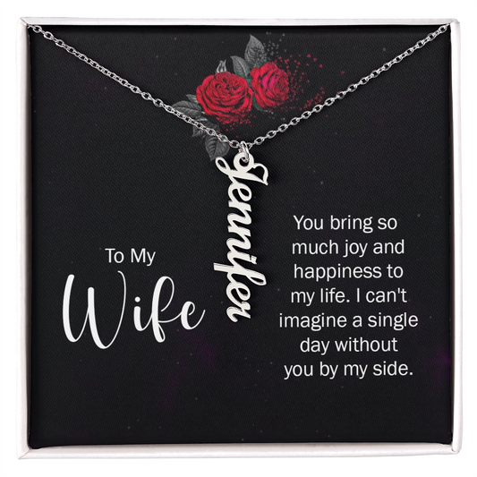 name necklace for wife