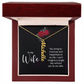 Engraved Vertical Name Necklace for Wife