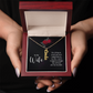 Engraved Vertical Name Necklace for Wife