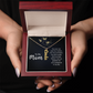 Personalized Mom Necklace with Sentimental Message Card