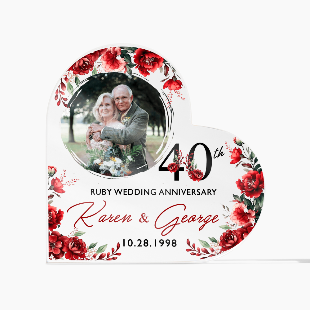 Custom Heart Acrylic Plaque