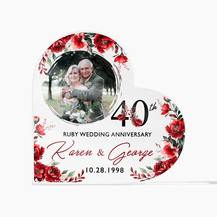 Custom Heart Acrylic Plaque