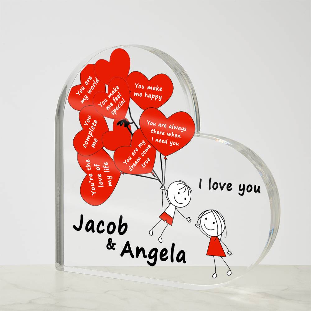 Personalized reasons why I love you plaque