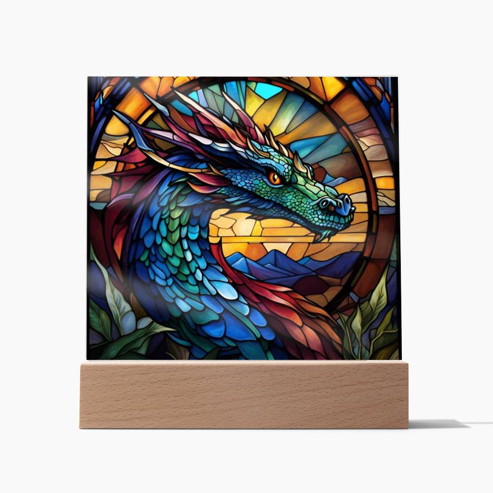 dragon acrylic plaque