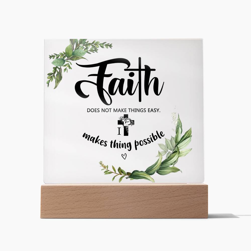 acrylic faith plaque gift
