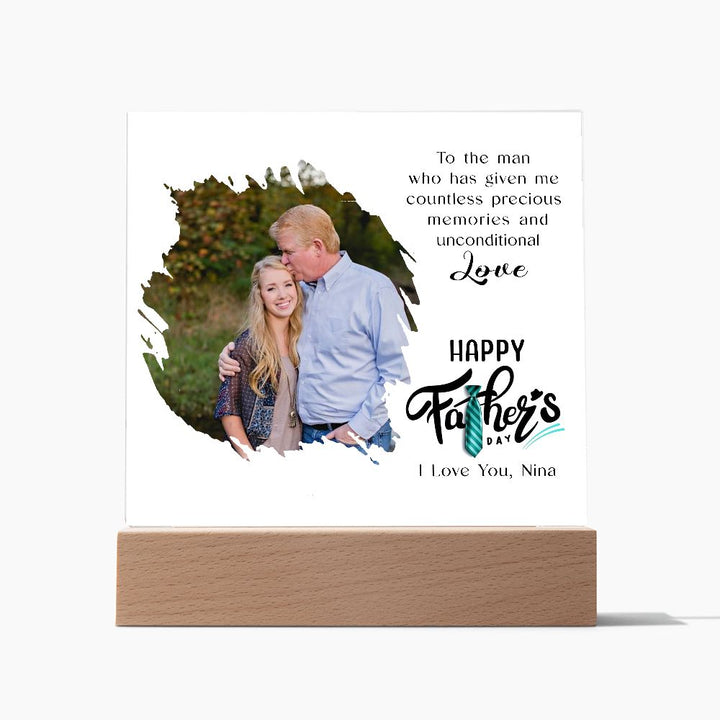 Personalized Father’s Day Acrylic Plaque from Daughter