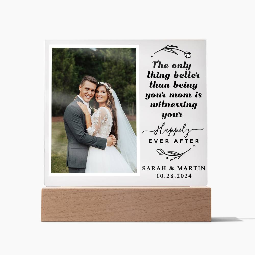 Personalized Wedding Gift from Mom to Son or Daughter