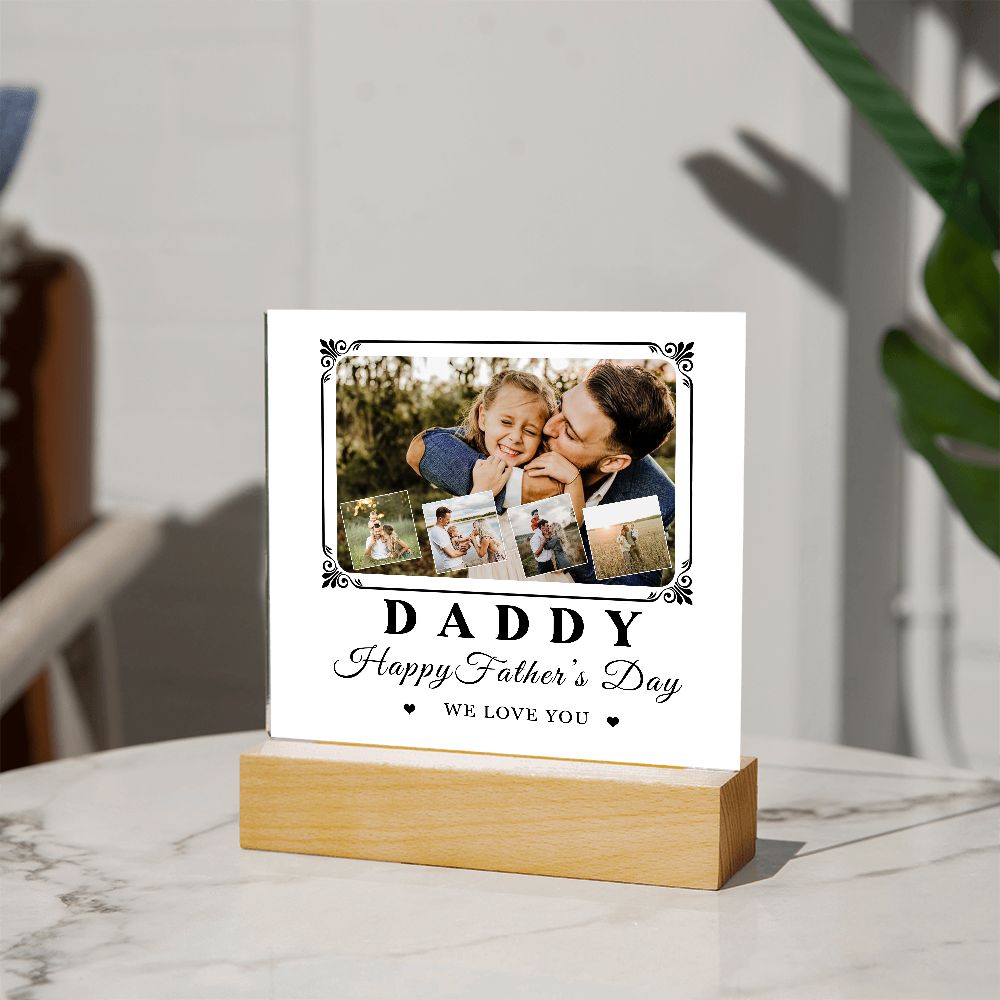 Daddy Happy Father’s Day Photo Plaque