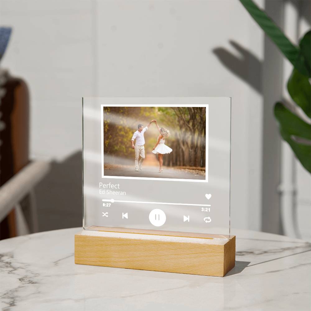 Custom Song Photo Music Acrylic Plaque