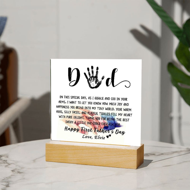 Happy First Father’s Day Personalized Plaque
