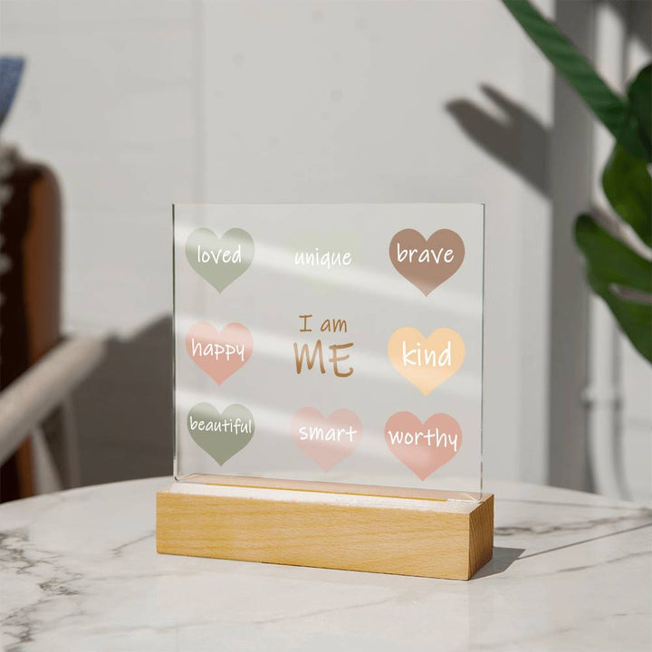 I Am Me Daily Affirmation Plaque