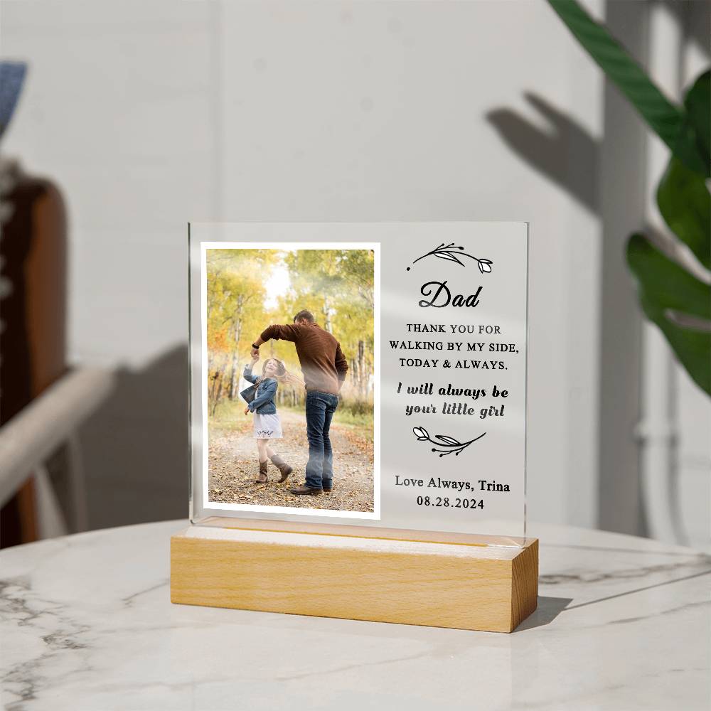 Personalized Father Daughter Wedding Day Plaque