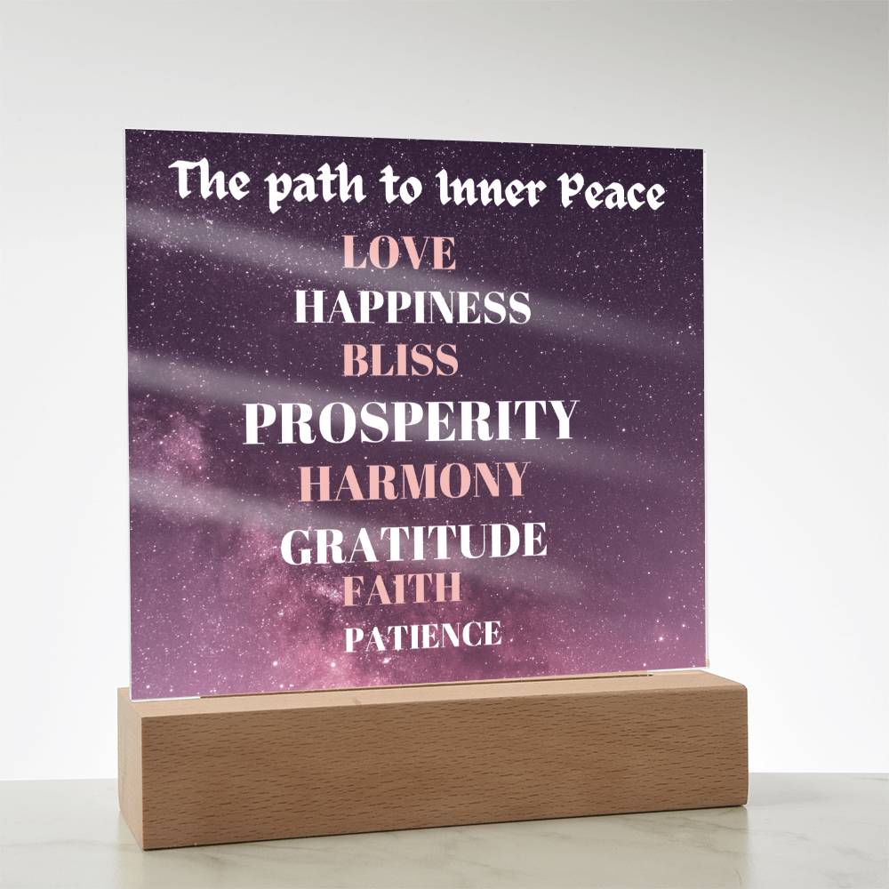 The Path to Inner Peace - Acrylic Plaque