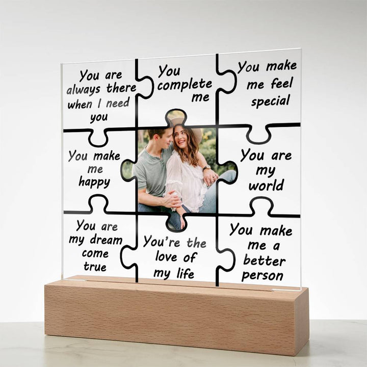 Personalized Love Puzzle Photo Frame Gift