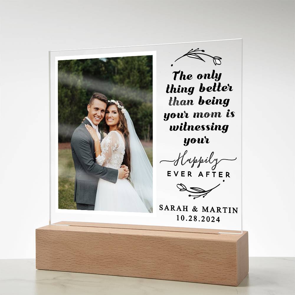 Personalized Wedding Gift from Mom to Son or Daughter