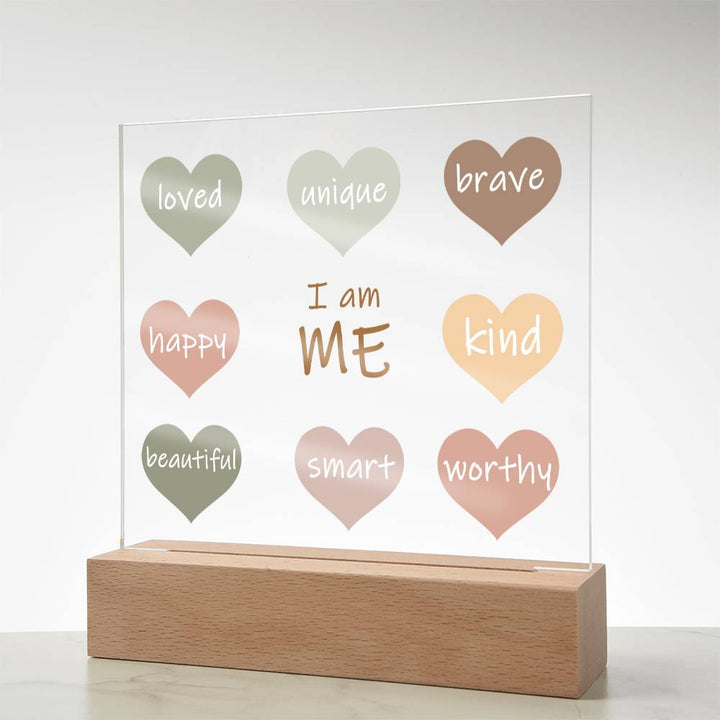 I Am Me Daily Affirmation Plaque