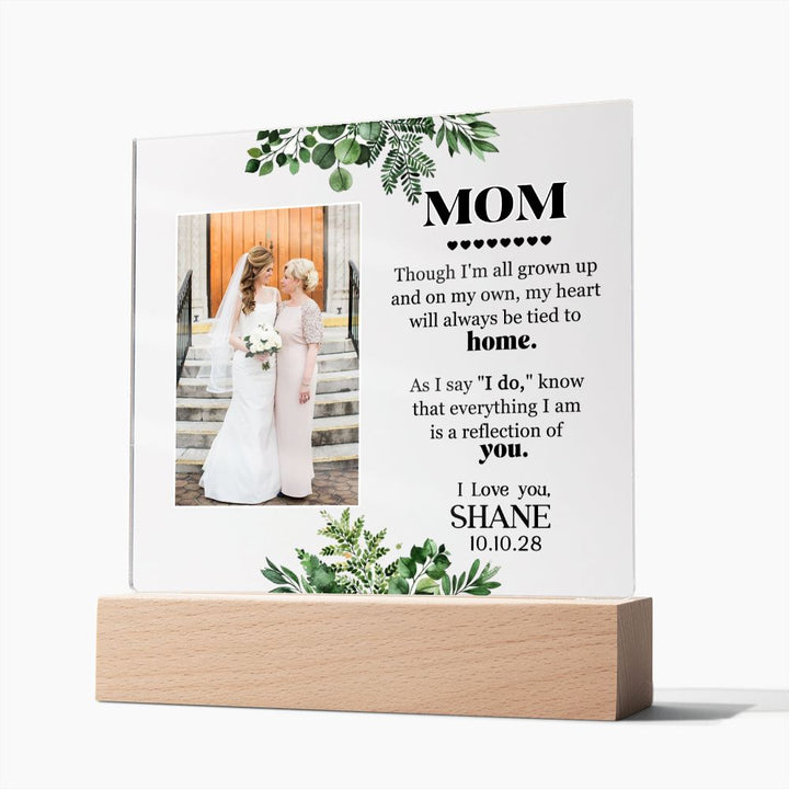 Bride to Mother Wedding Acrylic Keepsake