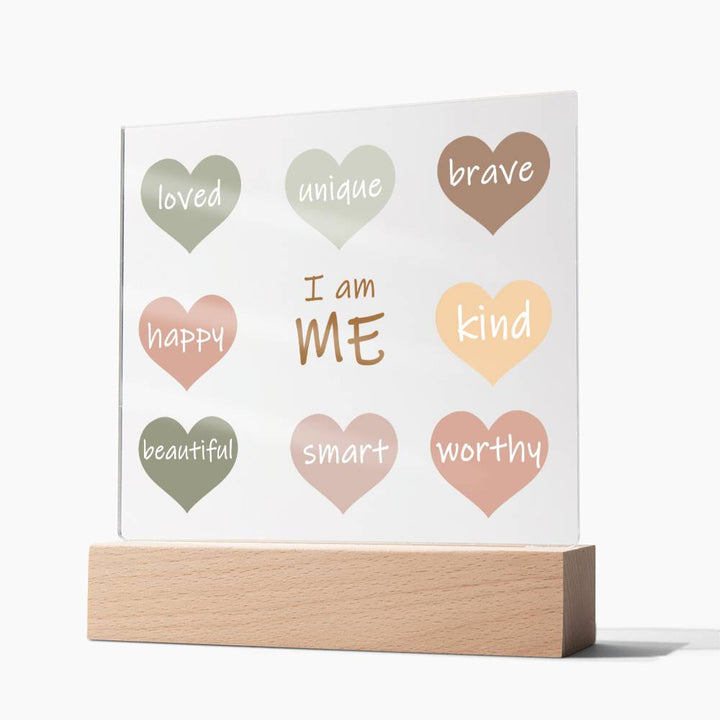 I Am Me Daily Affirmation Plaque