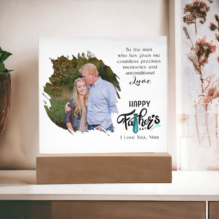 Personalized Father’s Day Acrylic Plaque from Daughter