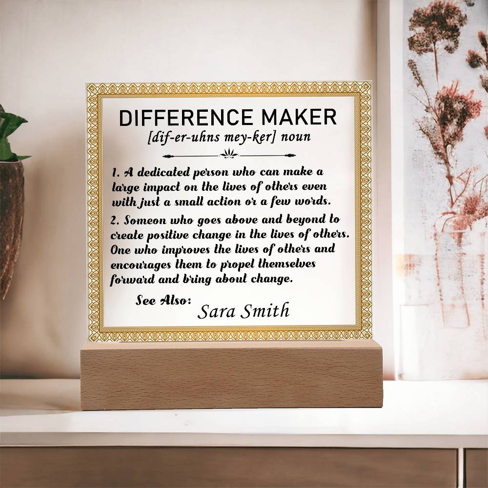 Personalized Difference Maker