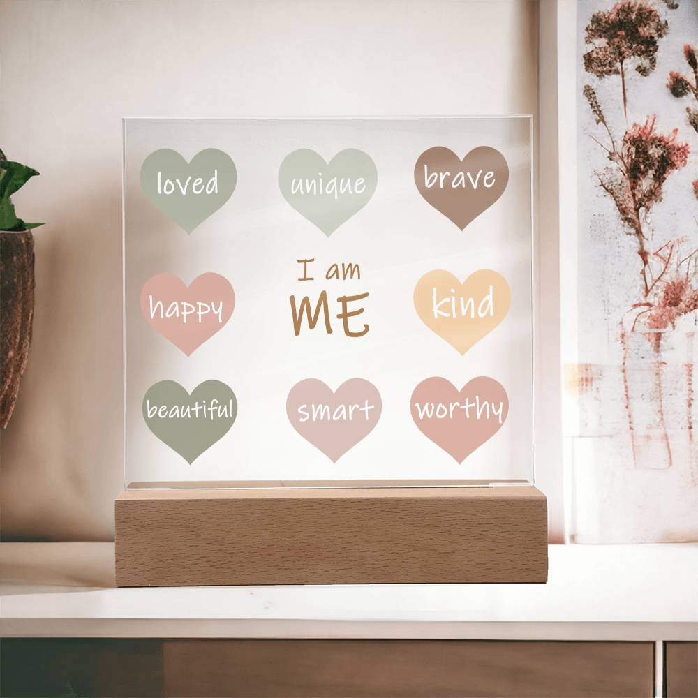 I Am Me Daily Affirmation Plaque