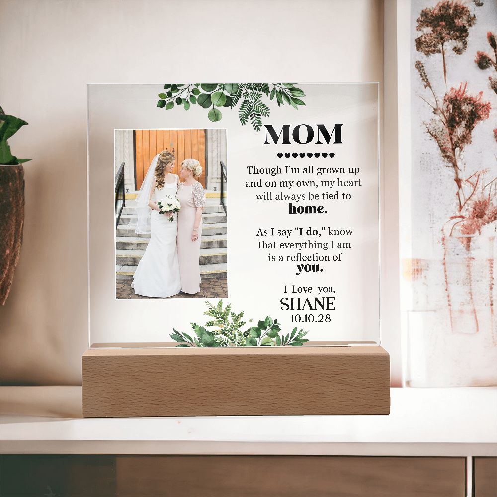 Bride to Mother Wedding Acrylic Keepsake
