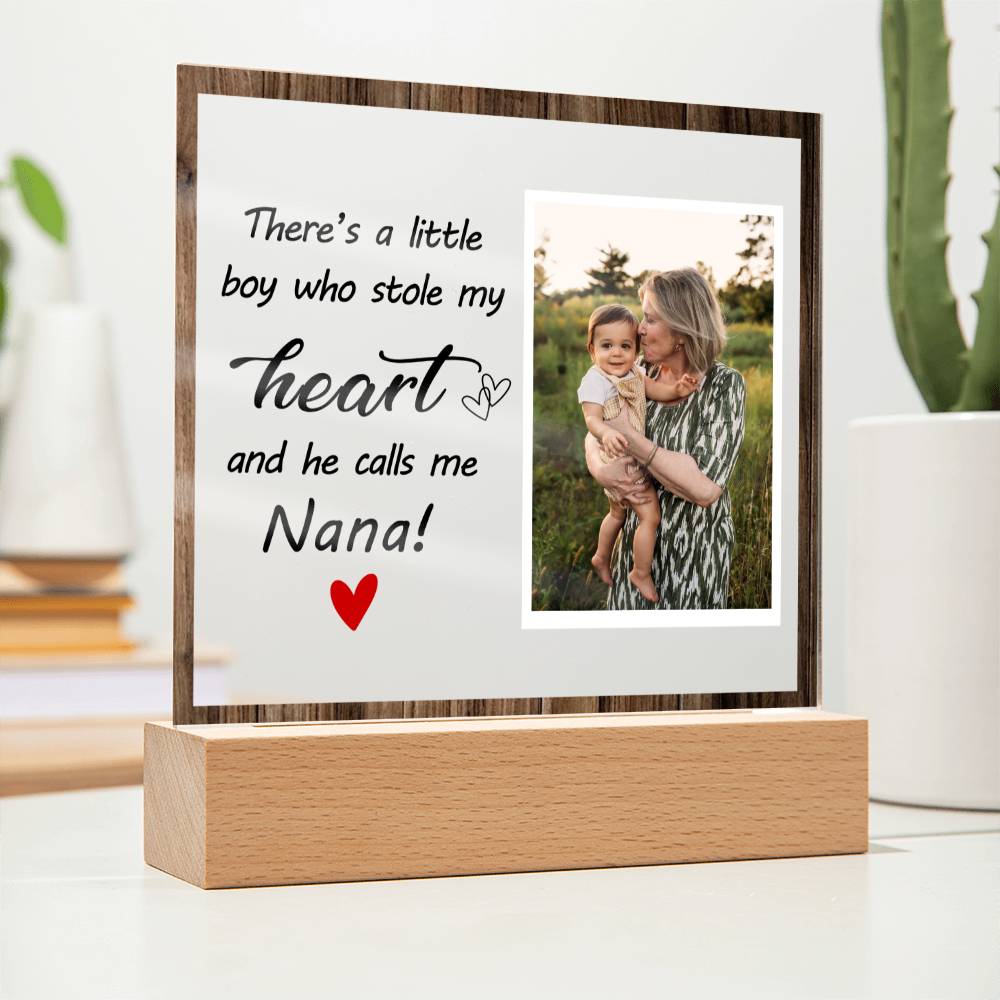Little Boy Stole My Heart Nana Plaque