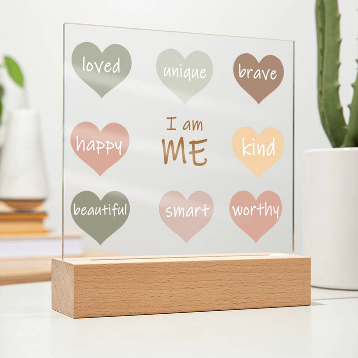 I Am Me Daily Affirmation Plaque