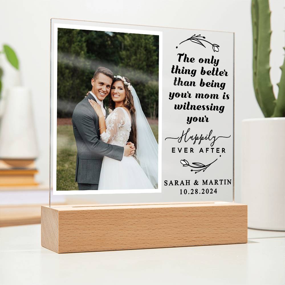 Personalized Wedding Gift from Mom to Son or Daughter