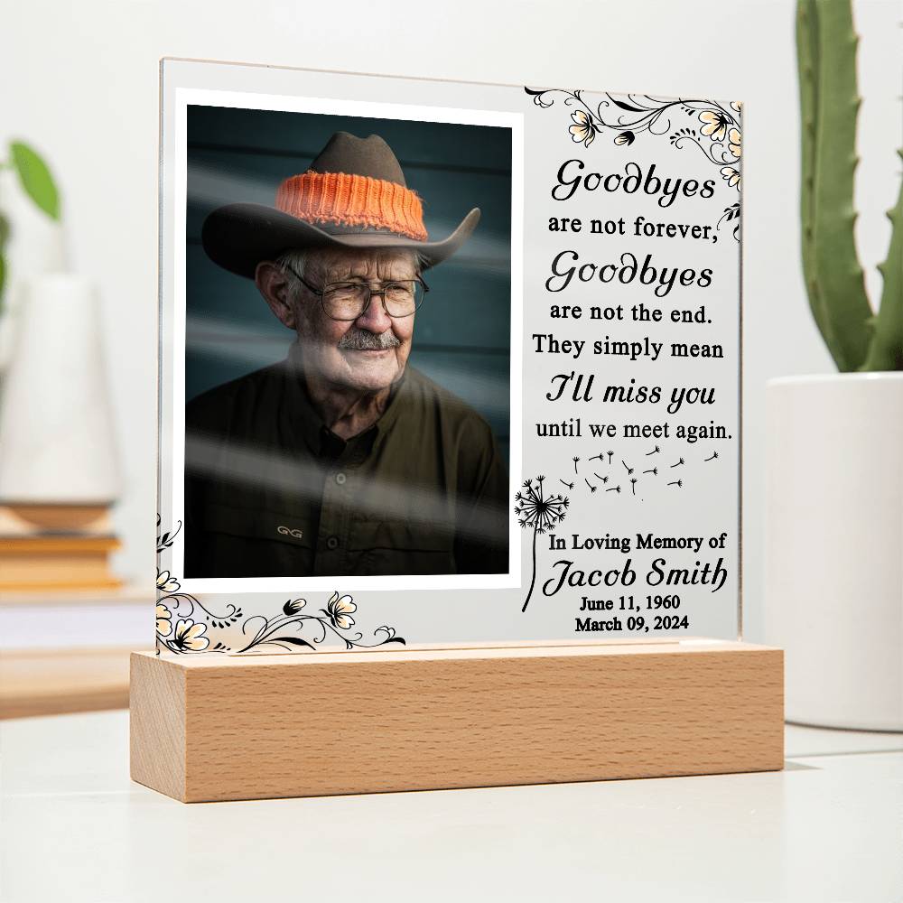 Personalized In Loving Memory Photo Plaque