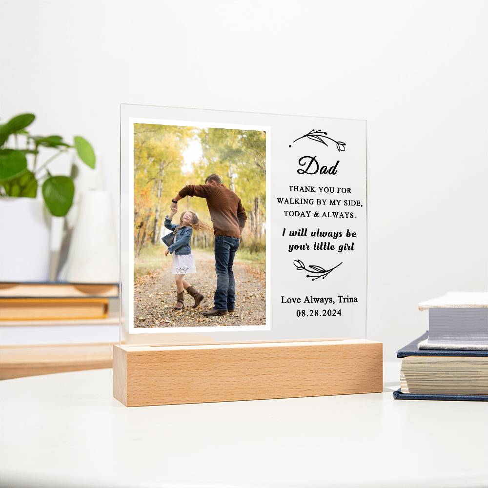 Personalized Father Daughter Wedding Day Plaque