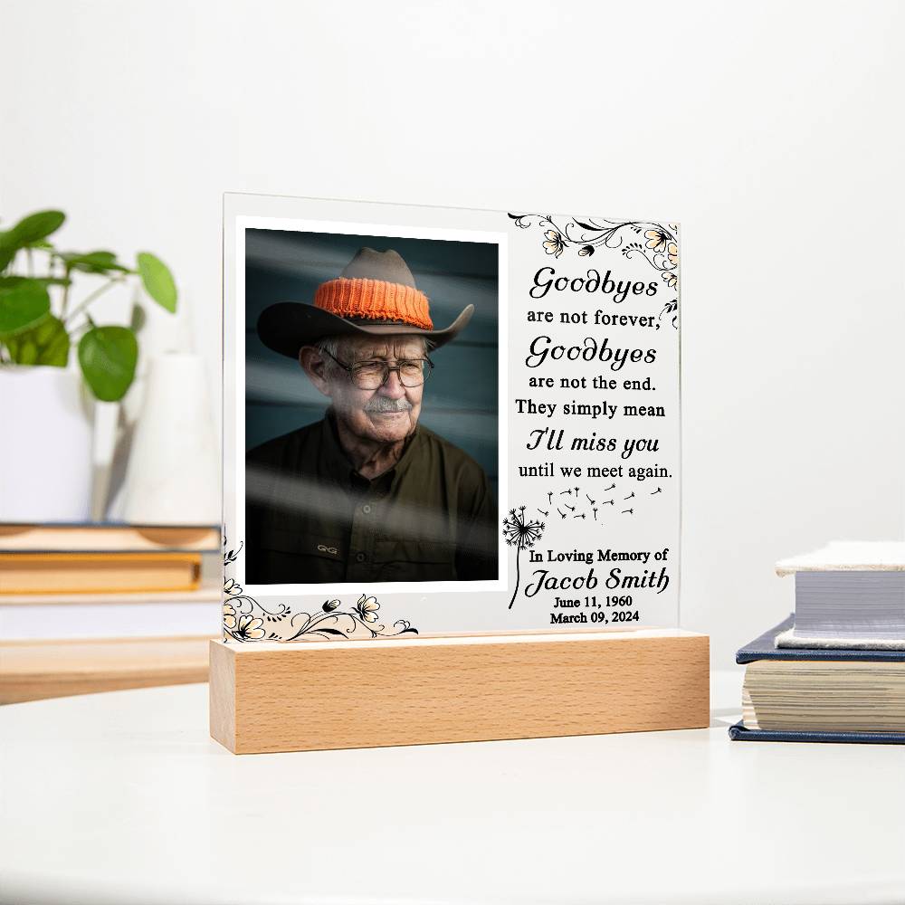 Personalized In Loving Memory Photo Plaque