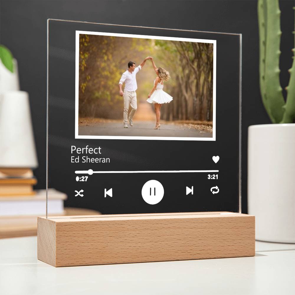 Custom Song Photo Music Acrylic Plaque