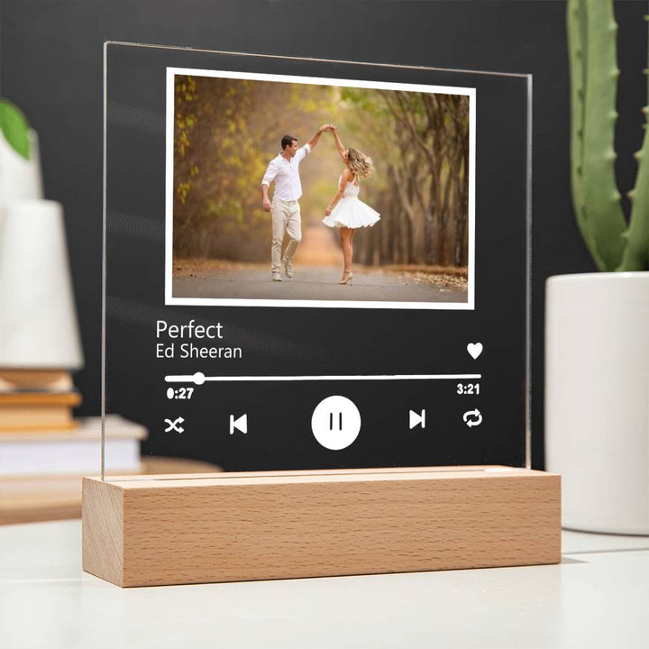 Custom Song Photo Music Acrylic Plaque