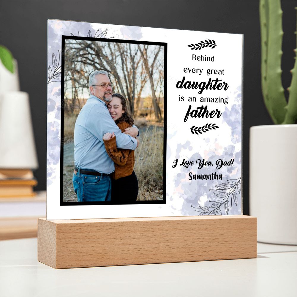Custom Photo - Father and Daughter