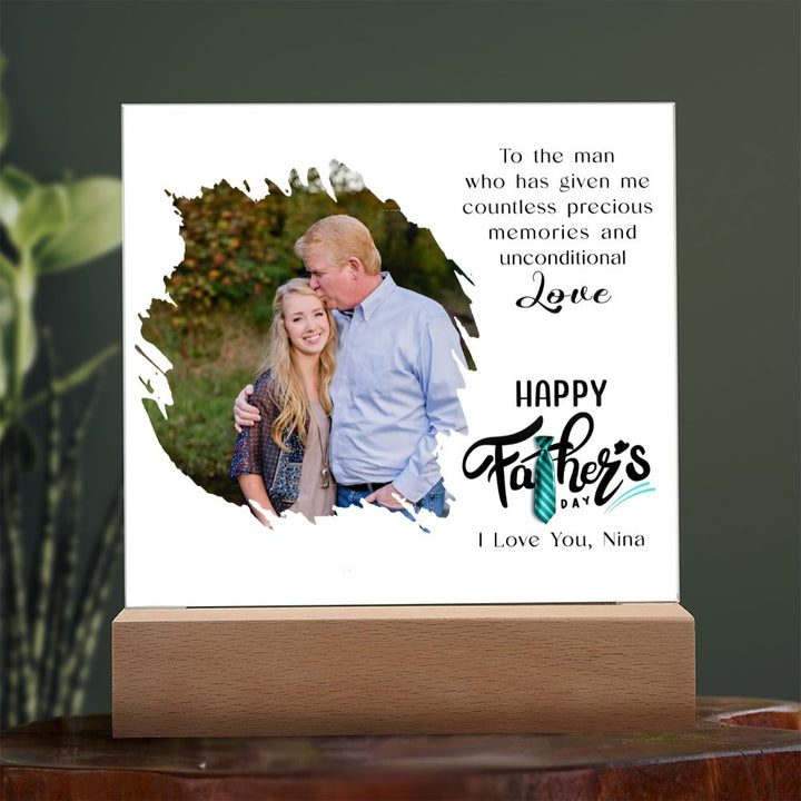 Personalized Father’s Day Acrylic Plaque from Daughter