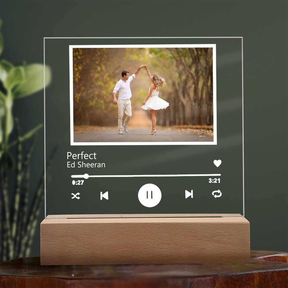 Custom Song Photo Music Acrylic Plaque