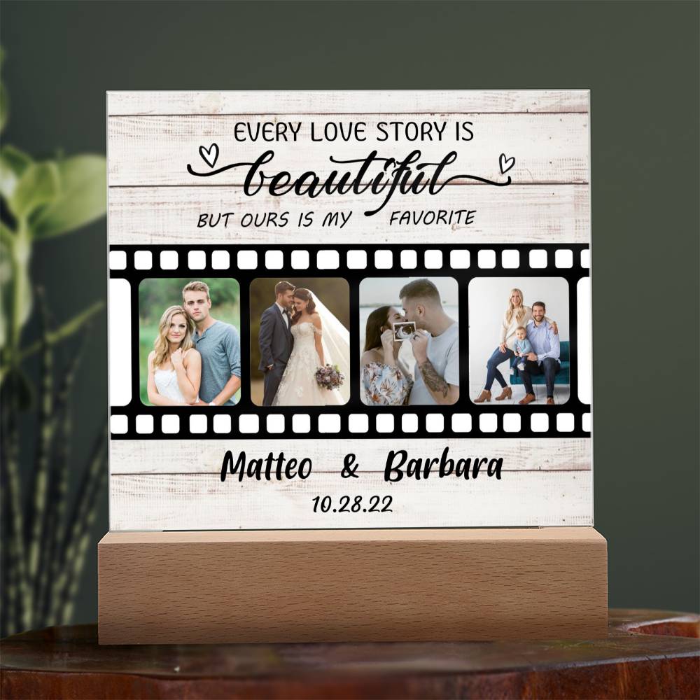 romantic acrylic plaque