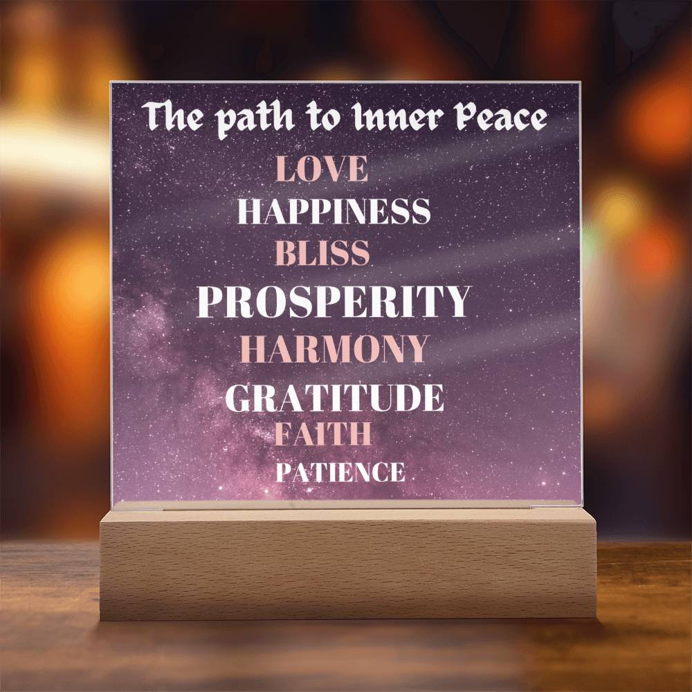 The Path to Inner Peace - Acrylic Plaque