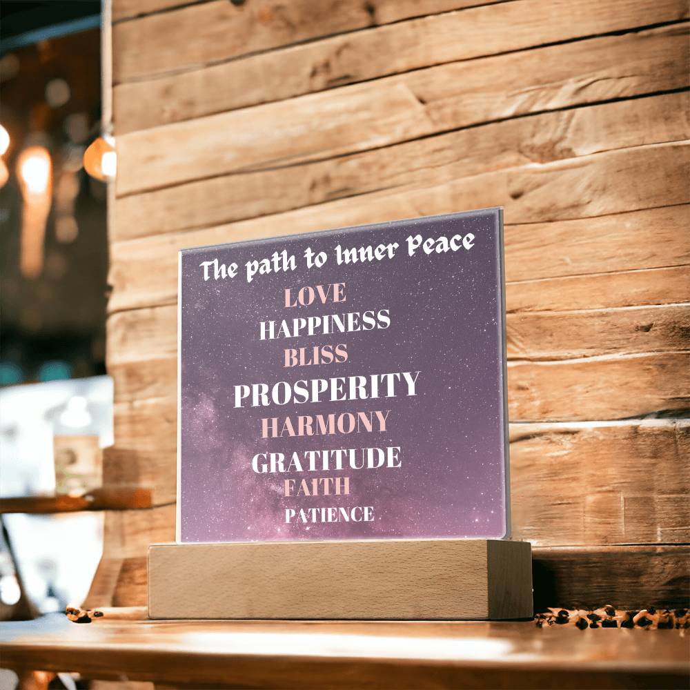 The Path to Inner Peace - Acrylic Plaque