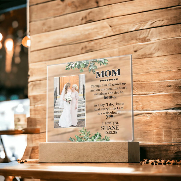 Bride to Mother Wedding Acrylic Keepsake