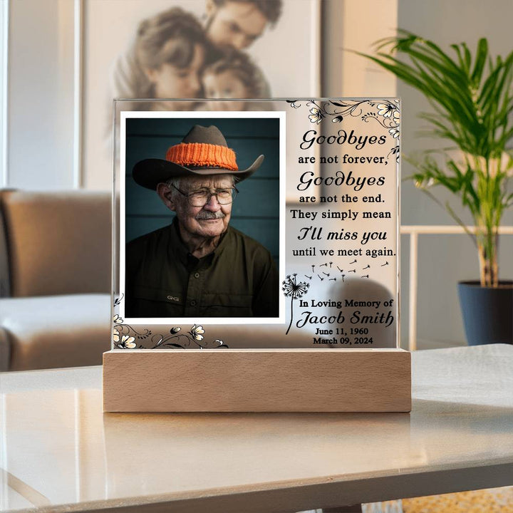 Personalized In Loving Memory Photo Plaque