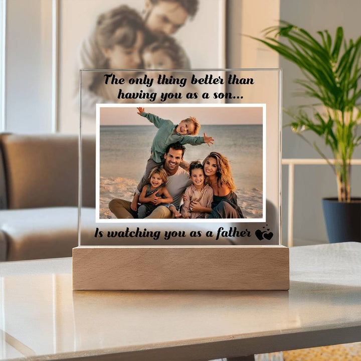 Personalized Acrylic Plaque from Mom to Son