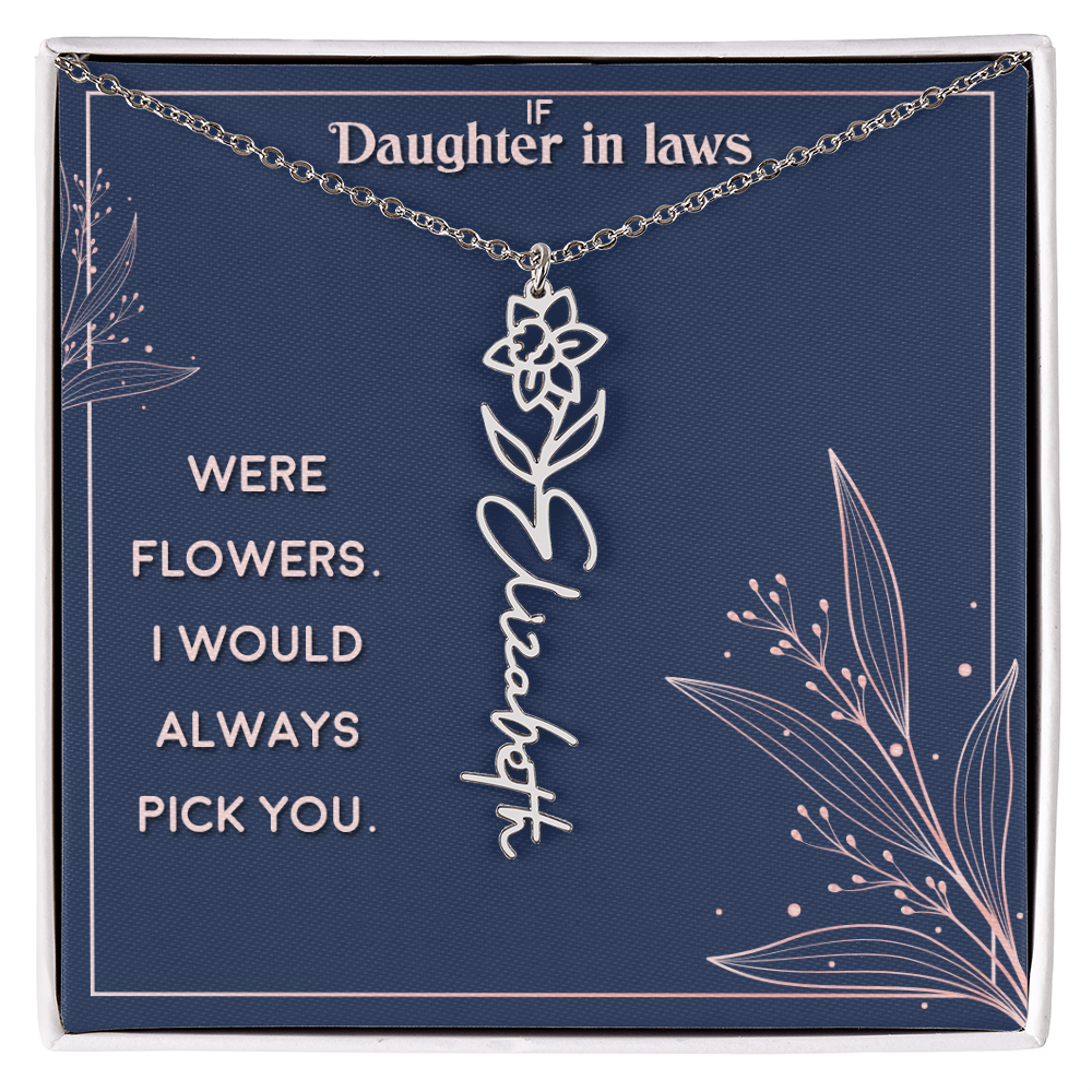 Elegant Personalized Necklace for Daughter-in-Law – Sentimental Gift