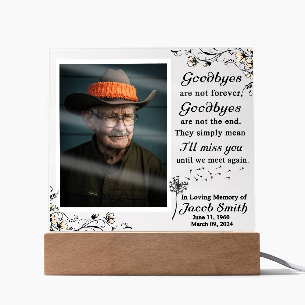 Personalized In Loving Memory Photo Plaque