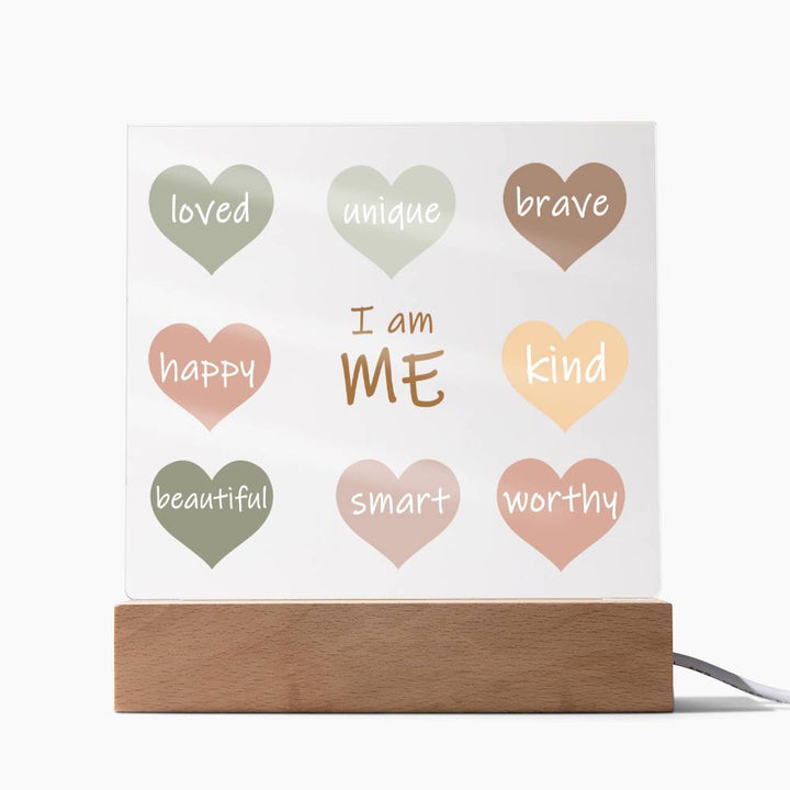 I Am Me Daily Affirmation Plaque
