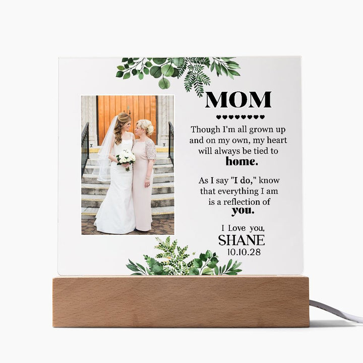Bride to Mother Wedding Acrylic Keepsake